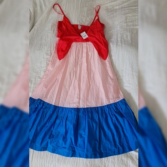 J.Crew Sleevless Colorblock Tie-Front Dress (6P) NWT - Picture 3 of 6